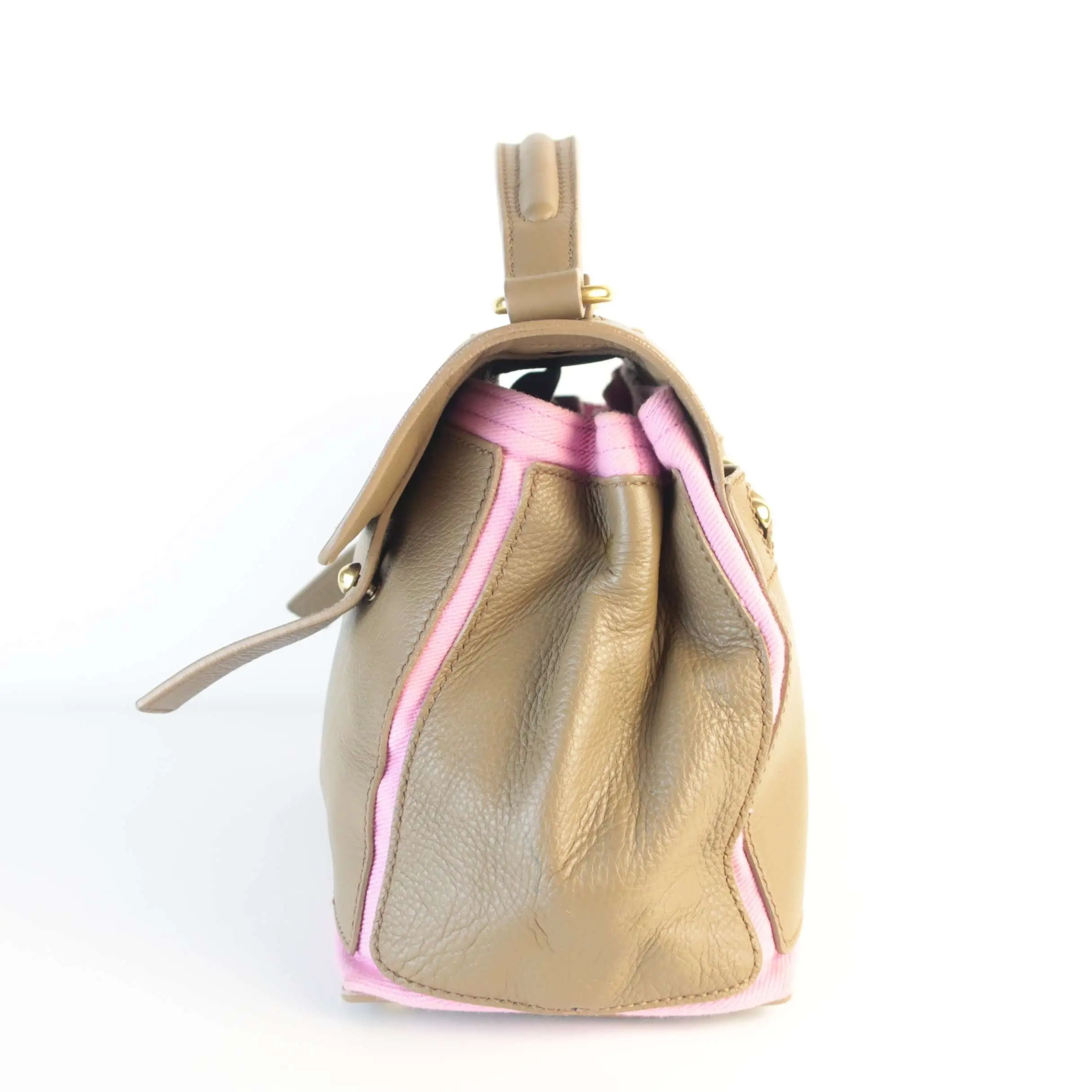 Yves Saint-Laurent Brown/Pink Muse Two Bag - Image 18