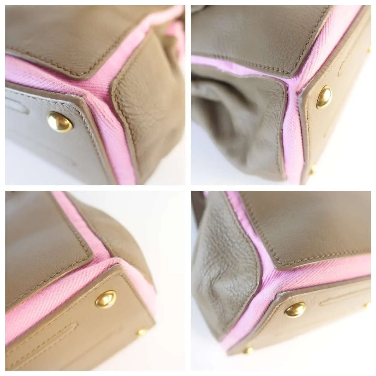 Yves Saint-Laurent Brown/Pink Muse Two Bag - Image 7