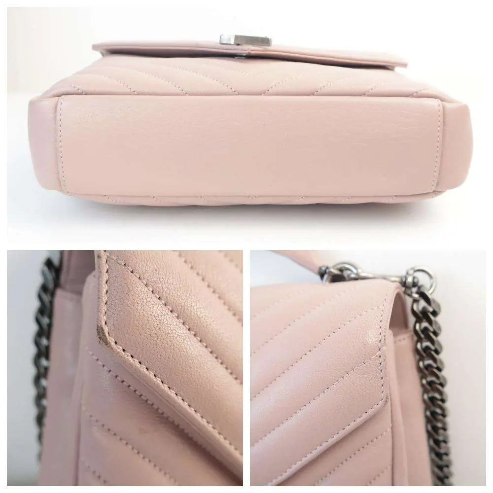 Yves Saint Laurent Pink Medium College Bag - Image 6