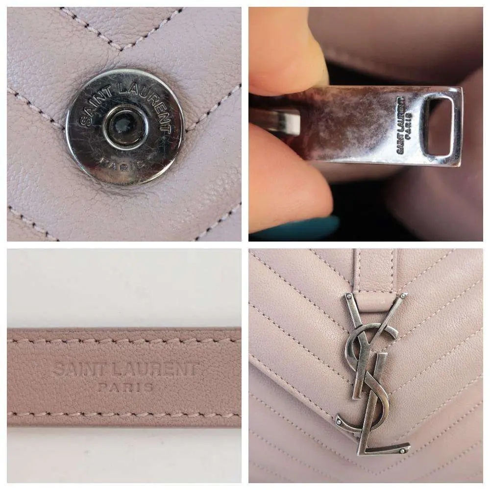Yves Saint Laurent Pink Medium College Bag - Image 7