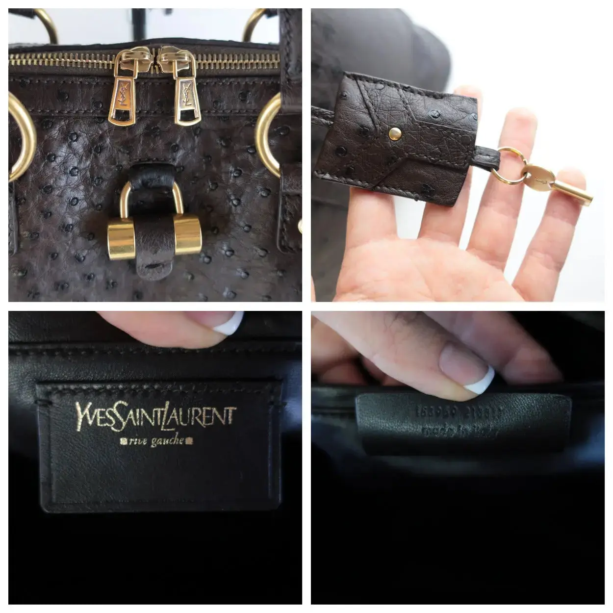 Yves Saint Laurent YSL Large Ostrich Muse Bag - Image 10
