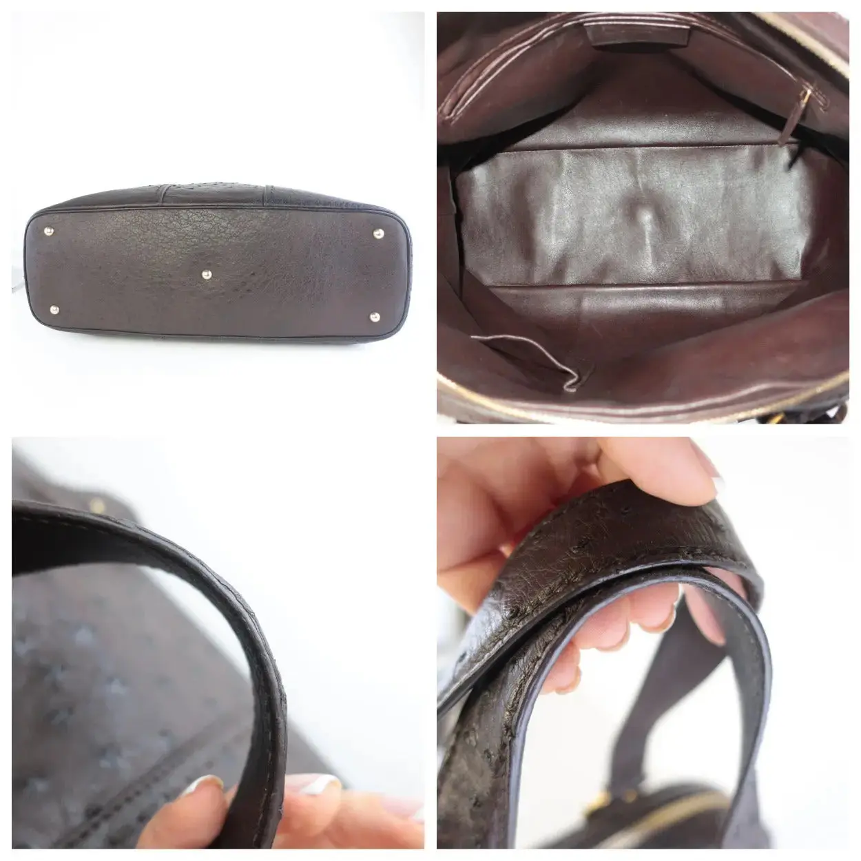 Yves Saint Laurent YSL Large Ostrich Muse Bag - Image 8